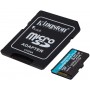 Kingston Tarjeta Micro SDXC 512GB UHS-I U3 V30 Clase 10 170MB/s Canvas Go Plus con Adaptador