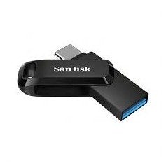 Sandisk Ultra Dual Drive Go Memoria USB-C y USB-A 64GB - Hasta 150MB/s de Lectura - Color Negro (Pendrive)