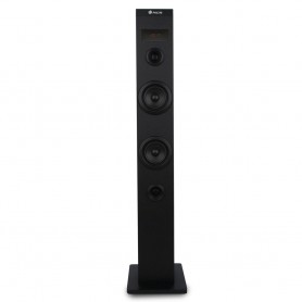 NGS Sky Charm Torre de Sonido Bluetooth 50W - USB, Radio FM, Aux In y Entrada Optica TV - Pantalla LED - Carcasa de Madera - Col