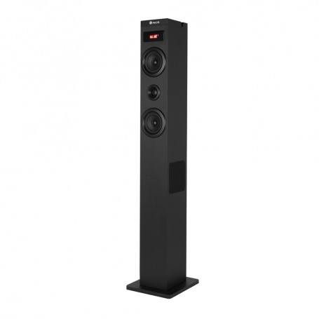 NGS Sky Charm 2.1 Torre de Sonido Bluetooth 80W - Mando a Distancia - Pantalla LED - USB, Radio FM, Aux In y Entrada Optica TV -