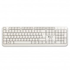 NGS Spike Teclado USB - 12 Teclas Multimedia - Cable de 1.40m - Color Blanco