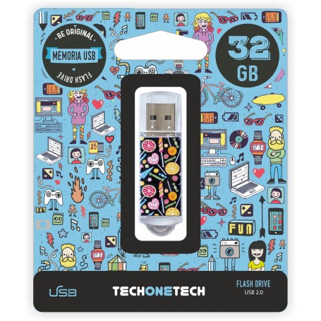 TechOneTech Candy Pop Memoria USB 2.0 32GB (Pendrive)