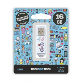 TechOneTech Be Bike Memoria USB 2.0 16GB (Pendrive)