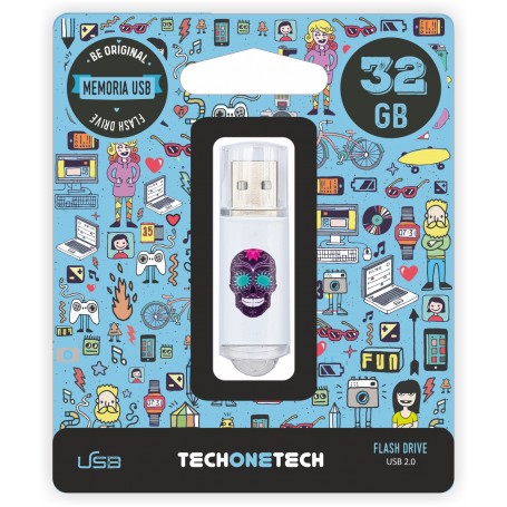 TechOneTech Calavera Maya Memoria USB 2.0 32GB (Pendrive)