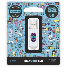 TechOneTech Calavera Maya Memoria USB 2.0 32GB (Pendrive)