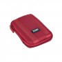 Tooq Estuche para Carcasa Externa 2.5" - Correa Interior de Fijacion - Cierre de Cremallera - Color Rojo