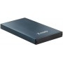 Tooq Carcasa Externa HDD/SDD 2.5" hasta 9,5mm SATA USB 3.0 - Color Azul Marino Metalizado
