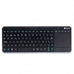 NGS TV Warrior Teclado Multimedia Inalambrico con Touchpad 2.4 GHz - Color Negro