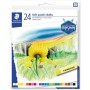 Staedtler 2430 Pack de 36 Tizas Pastel Suave - Excelentes para Mezclar Colores - Resistencia a la Luminosidad - Colores Surtidos