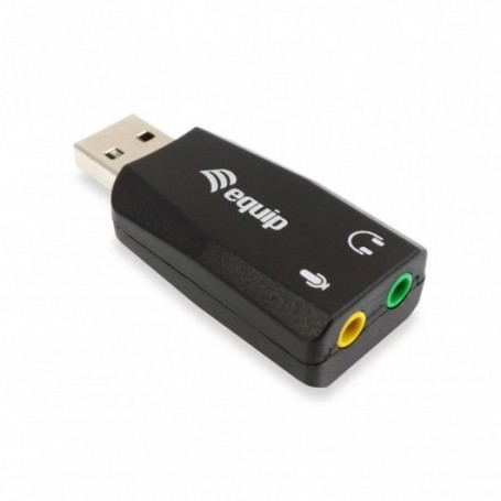 Equip Adaptador de Audio USB / Jack 3.5mm - Color Negro