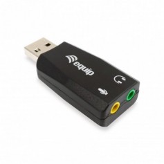 Equip Adaptador de Audio USB / Jack 3.5mm - Color Negro