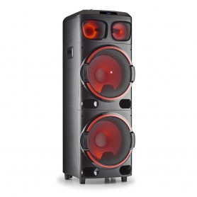 NGS Wild Dub 3 Altavoz 1200W TWS Bluetooth - Doble Subwoofer 15" - USB, MicroSD y Aux In - Luces LED