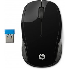 HP 200 Raton Inalambrico 1000dpi - 3 Botones - Uso Ambidiestro - Color Negro