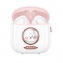 XO Auriculares Bluetooth 5.1 Kids - TWS - Hasta 5 Horas de Musica - Color Blanco/Rosa