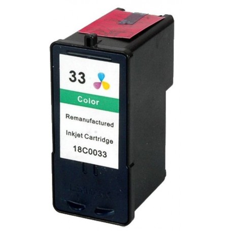 Lexmark 33 Color cartucho remanufacturado, reemplaza al Nº 33 018CX033E