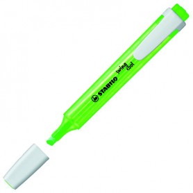Stabilo Swing Cool Marcador Fluorescente - Cuerpo Plano - Punta Biselada - Trazo entre 1 y 4mm - Tinta con Base de Agua - Antise