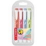 Stabilo Swing Cool Pastel Pack de 4 Marcadores Fluorescentes - Cuerpo Plano - Punta Biselada - Trazo entre 1 y 4mm - Tinta con B