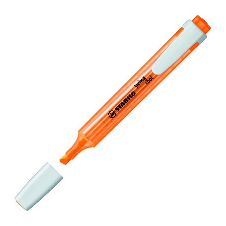 Stabilo Swing Cool Marcador Fluorescente - Cuerpo Plano - Punta Biselada - Trazo entre 1 y 4mm - Tinta con Base de Agua - Antise
