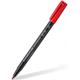 Staedtler Lumocolor 317 Rotulador Permanente - Punta Media Redonda - Trazo 1mm Aprox - Capuchon con Clip - Secado Rapido - Color