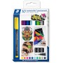 Staedtler Lumocolor 318 C10 Pack de 10 Rotuladores Permanentes - Trazo de 0.6mm Aprox - Secado Rapido - Colores Surtidos