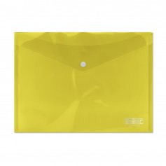 Ingraf Sobre con Cierre de Broche - Polipropileno - Tamaño A4 - Color Amarillo