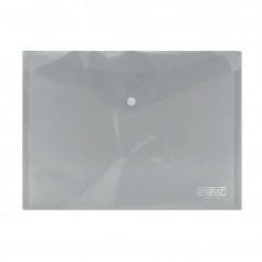 Ingraf Sobre con Cierre de Broche - Polipropileno - Tamaño A4 - Transparente