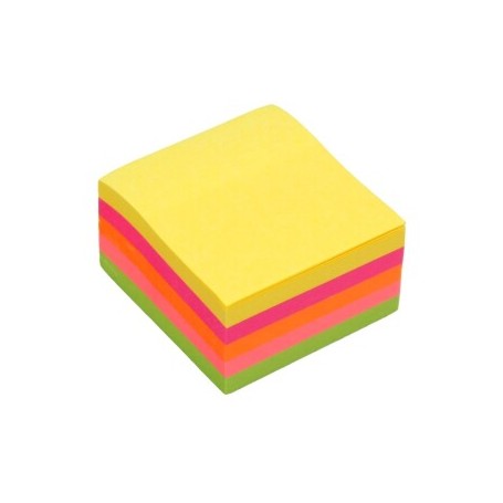 Bismark Taco de 450 Notas Adhesivas 76x76mm - Colores Neon Surtidos