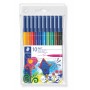 Staedtler Noris 326 Rotulador de Punta de Fibra - Resistente a la Presion - Tinta Base de Agua - Colores Surtidos