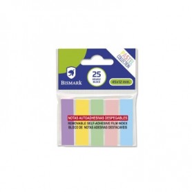 Bismark Pack de 125 Indices Adhesivos 45mm x 12mm - Colores Pastel Surtidos