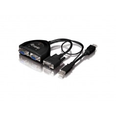 Equip Cable VGA Video-Splitter 2 puertos 450MHz - Alimentacion USB - Color Negro