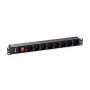 Equip Regleta 8 Shuckos para Montaje en Rack 19" 1U - Interruptor On/Off - Cable de 1.80m