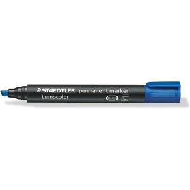 Staedtler Lumocolor 350 Rotulador Permanente - Secado Rapido - Punta 2 - 5 mm Aprox - Color Azul