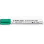 Staedtler Lumocolor 351 Marcador para Pizarra Blanca - Punta Biselada 2 - 5mm Aprox - Secado Rapido - Color Verde
