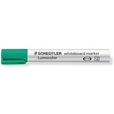 Staedtler Lumocolor 351 Marcador para Pizarra Blanca - Punta Biselada 2 - 5mm Aprox - Secado Rapido - Color Verde
