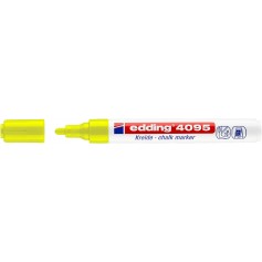 Edding 4095 Rotulador de Tiza Liquida - Punta Redonda - Trazo entre 2 y 3mm - Olor Neutro - Color Amarillo Neon
