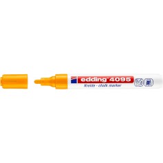 Edding 4095 Rotulador de Tiza Liquida - Punta Redonda - Trazo entre 2 y 3mm - Olor Neutro - Color Naranja Neon