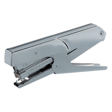 Petrus 224 Grapadora de Tenaza - Hasta 25 Hojas - Grapado Cerrado y Abierto - Color Cromado