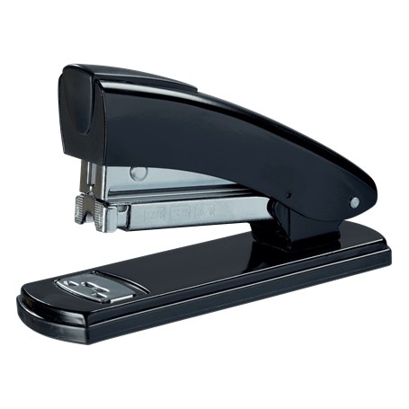 Petrus 2002 Grapadora Metalica Retro - Hasta 30 Hojas - Grapado Cerrado, Abierto y Clavado - Color Negro