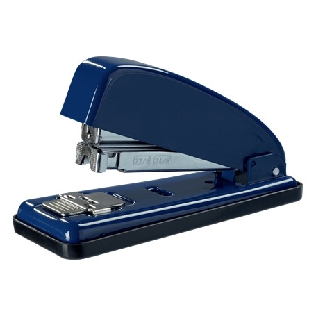 Petrus 226 Grapadora Metalica - Hasta 30 Hojas - Grapado Cerrado, Abierto y Clavado - Color Azul