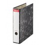 Esselte Archivador de Palanca - Carton - Formato A4 - Lomo 75mm - Capacidad para 500 Hojas - Color Negro Jaspeado