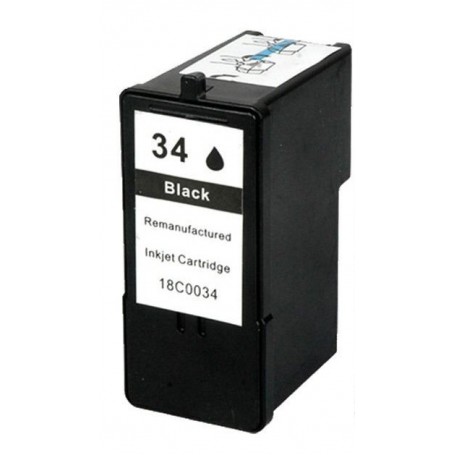 Lexmark 34 Negro cartucho remanufacturado, reemplaza al Nº 34 18CX034E
