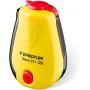 Staedtler Noris Sacapuntas con Deposito - 1 Agujero - Afilado en Ambas Direcciones - Color Amarillo