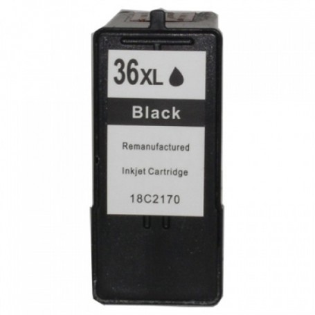 Lexmark 36XL Negro cartucho remanufacturado, reemplaza al Nº 36XL 18C2170E