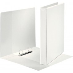 Esselte Canguro Plus Carpeta de Anillas - Formato A4 - Capacidad para 230 Hojas - 2 Anillas de 25mm - Color Blanco