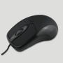 Ratón óptico de tres botones USB