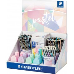 Staedtler Expositor con 182 Piezas Surtidas - Modelos Lapices Noris 118, Lapices Noris 119, Portaminas Graphite 777, Estuches 14
