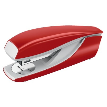 Petrus 635 Grapadora Metalica - Hasta 30 Hojas - Extraegrapas Integrado - Grapado Cerrado, Abierto y Clavado - Color Rojo