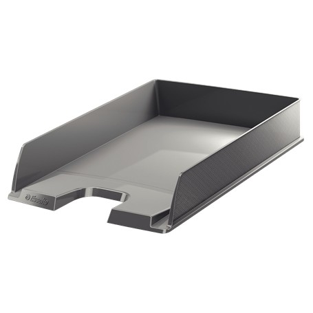 Esselte Europost Bandeja Portadocumentos - Formato Vertical - A4 - Espacio para Etiqueta Identificativa - Color Gris