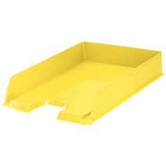 Esselte Europost Vivida Bandeja Portadocumentos - Formato Vertical - A4 - Espacio para Etiqueta Identificativa - Color Amarillo