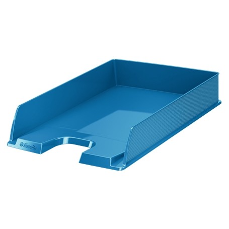 Esselte Europost Vivida Bandeja Portadocumentos - Formato Vertical - A4 - Espacio para Etiqueta Identificativa - Color Azul
